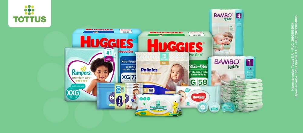 TOTTUS | PAÑALES Y TOALLAS HUMEDAS PARA BEBÉS - ACHE  - Club De Suscriptores El Comercio Perú.